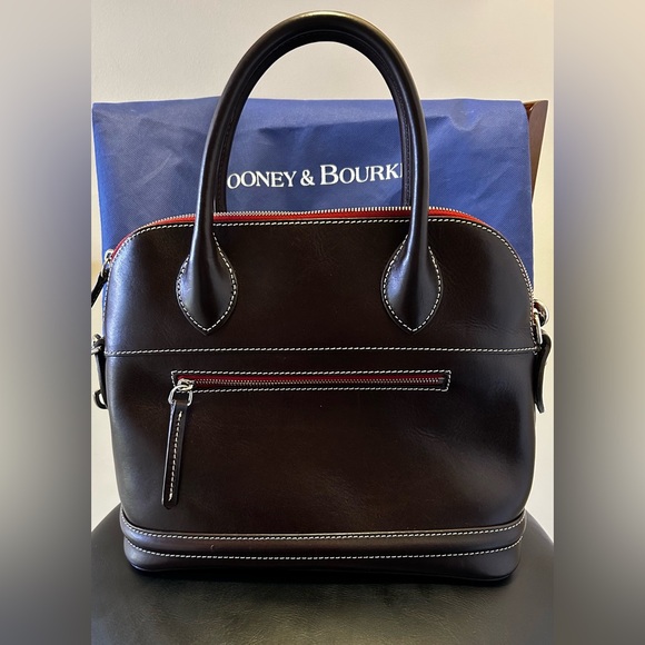 Dooney Bourke Toscana Florentine somed satchel, ESPRESSO, comes with dust bag - Picture 2 of 10